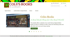 Desktop Screenshot of coles-books.co.uk