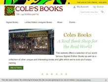 Tablet Screenshot of coles-books.co.uk